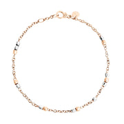 DoDo Bracciale mini granelli in argento e oro rosa DBC4000-GRANX-0009A