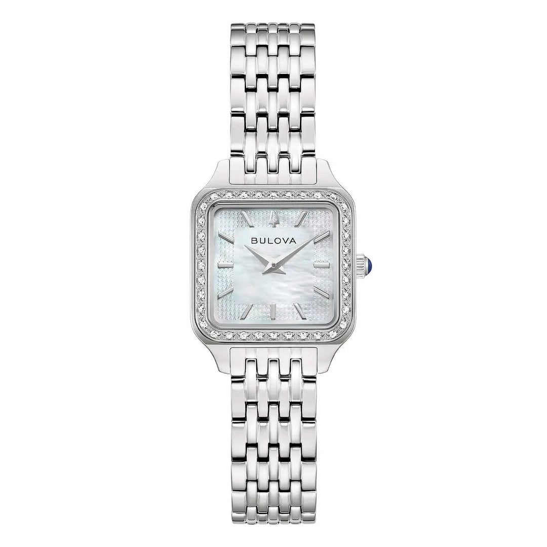 Bulova Sutton square 96R256 - bracciale e cassa acciaio - quadrante madreperla