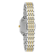 Bulova Sutton square 98L330 - bracciale e cassa acciaio oro giallo - quadrante argento