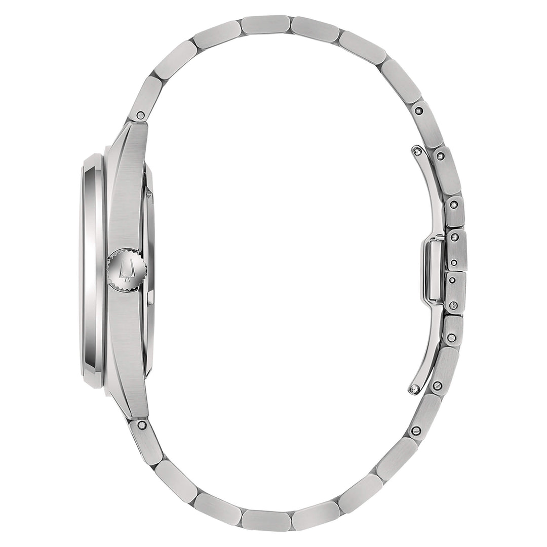 Bulova Surveyor Automatic Skeleton 96A292 - bracciale e cassa acciaio - quadrante blu con vista movimento