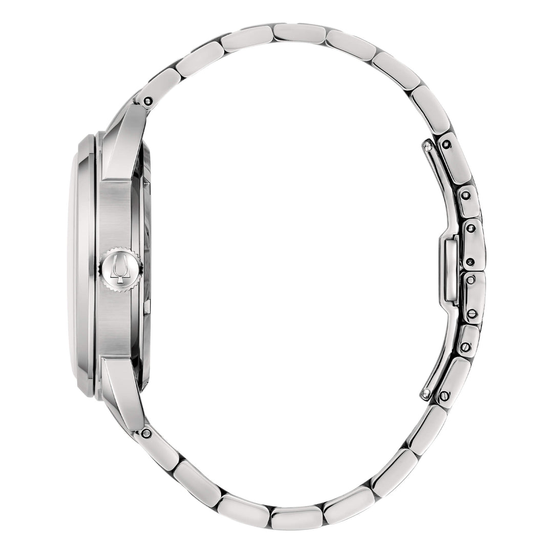 Bulova Sutton Automatic 96B424 - bracciale e cassa acciaio - quadrante verde con datario e indici argentati