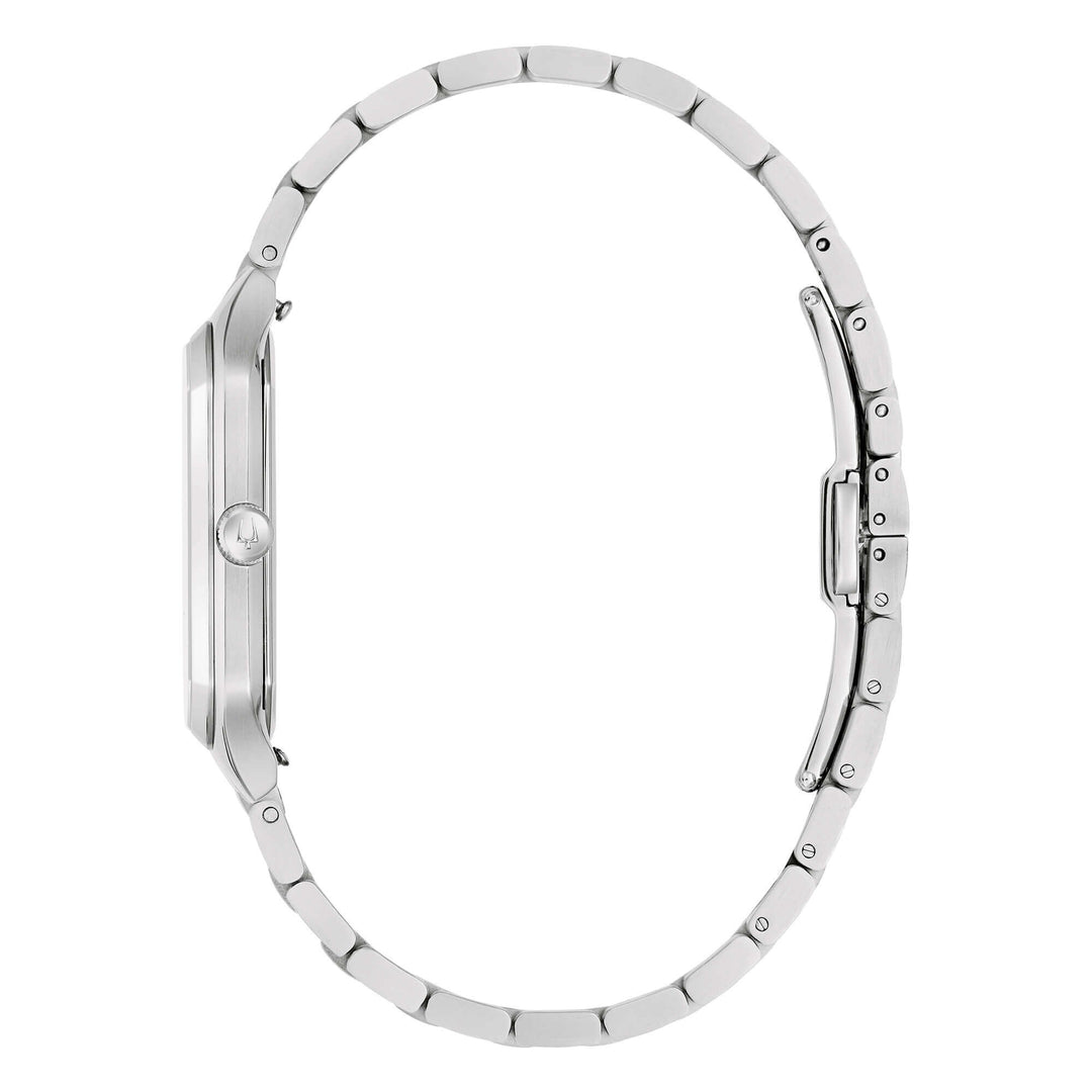 Bulova Tony Bennett 96B471 - bracciale e cassa acciaio - quadrante giallo con datario