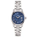 Load image into Gallery viewer, Bulova Wilton Lady 96M163 - bracciale e cassa acciaio - quadrante blu con datario e indici argento