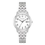 Load image into Gallery viewer, Bulova Sutton Lady 96M174 - bracciale e cassa acciaio - quadrante bianco con datario