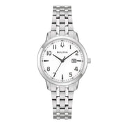 Bulova Sutton Lady 96M174 - bracciale e cassa acciaio - quadrante bianco con datario