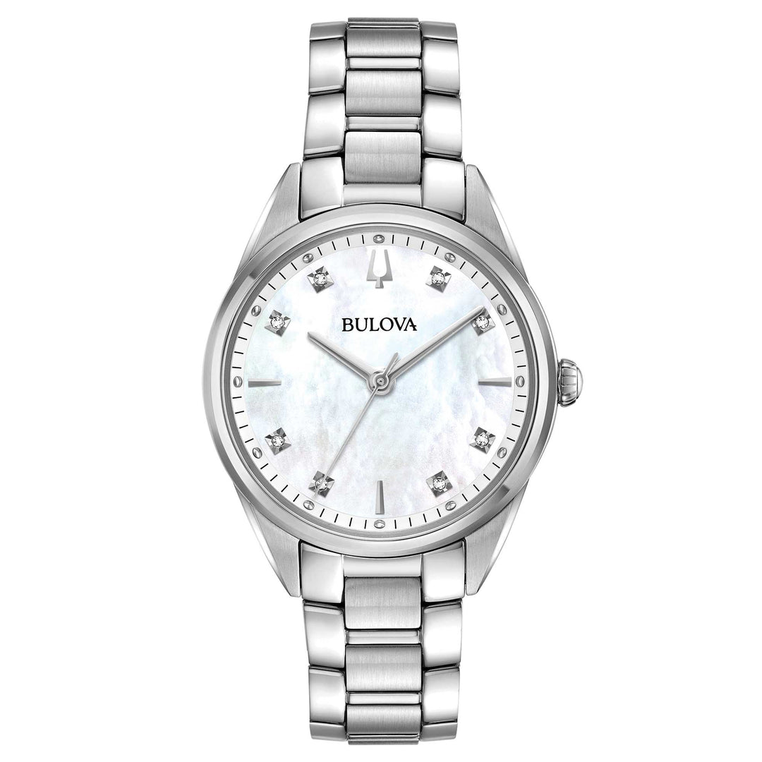 Bulova Sutton lady 96P199 - bracciale e cassa acciaio - quadrante madreperla