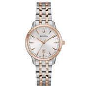 Bulova Sutton lady 98M137 - cassa acciaio e bracciale acciaio/oro rosa - quadrante argento con datario