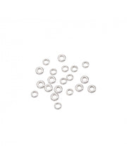 Bustina con 5 componenti rondelle bold in argento 925, confezionati per personalizzare gioielli.