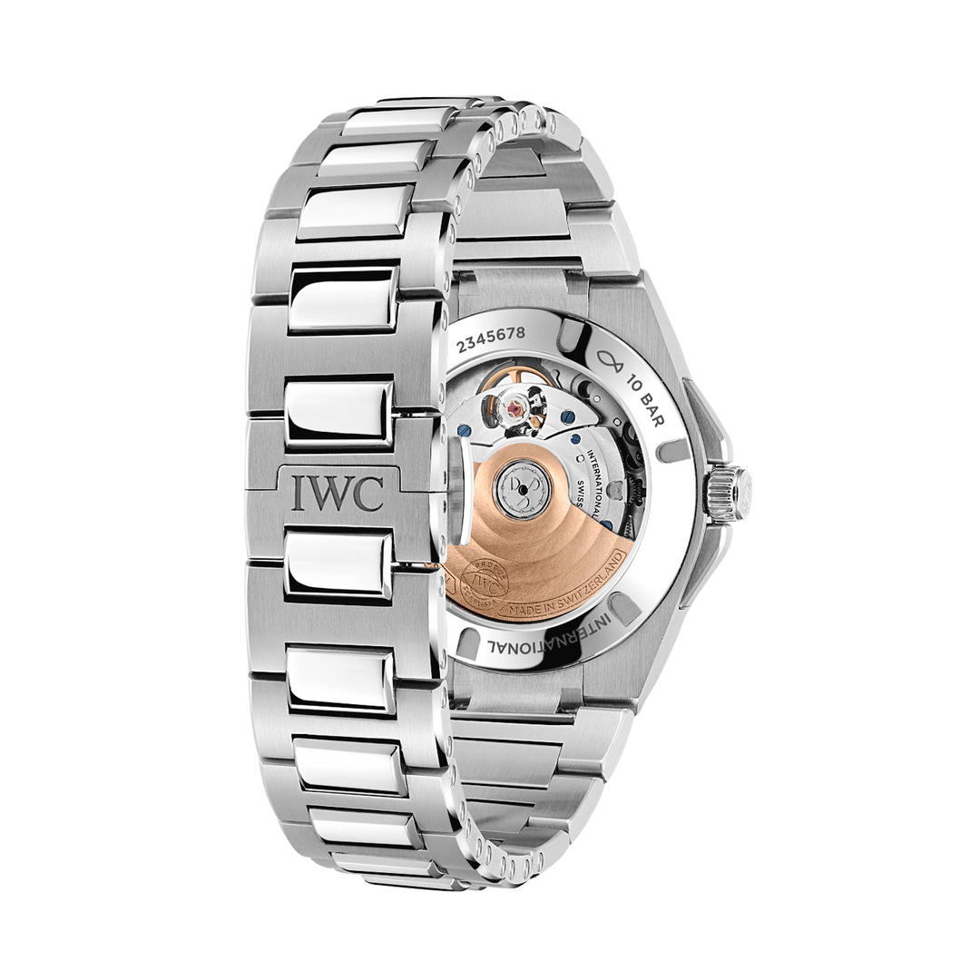 IWC Ingenieur Automatic 35 IW324907 - bracciale e cassa acciaio - quadrante blu con datario