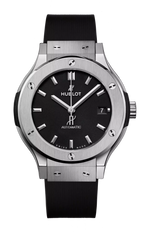 Load image into Gallery viewer, Hublot Classic Fusion Titanium 38mm 565.NX.1470.RX - cinturino caucciù nero - cassa titanio - quadrante nero con datario