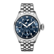 IWC Big Pilot’s Watch Perpetual Calendar Proset Le Petit Prince IW329601 - bracciale e cassa acciaio - quadrante blu con calendario perpetuo