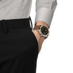 Load image into Gallery viewer, Tissot Chrono L 42mm T116.417.16.052.01 - cassa acciaio - cinturino pelle marrone - quadrante nero con cronografo e datario - polso
