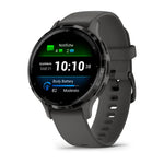 Load image into Gallery viewer, Garmin Venu® 3S 010-02785-00 - cinturino silicone nero - cassa resina nera - quadrante multifunzionale nero