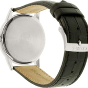 Citizen Elegance AW1231-07A - cinturino pelle nero - cassa acciaio - quadrante argento con datario - fondello