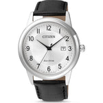 Load image into Gallery viewer, Citizen Elegance AW1231-07A - cinturino pelle nero - cassa acciaio - quadrante argento con datario