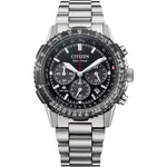 Load image into Gallery viewer, Citizen Promaster Sky Navihawk CA4664-60E - bracciale e cassa acciaio - quadrante nero con datario e cronografo