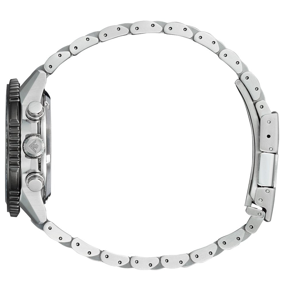 Citizen Promaster Sky Navihawk CA4664-60E - bracciale e cassa acciaio - quadrante nero con datario e cronografo
