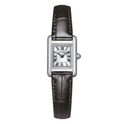 Citizen Square EG2790-12A - cinturino pelle nera - cassa acciaio - quadrante bianco