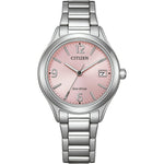 Load image into Gallery viewer, Citizen Lady FE6121-67X - bracciale e cassa acciaio - quadrante rosa con datario