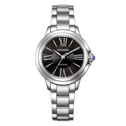 Citizen Lady EM1160-58E - bracciale e cassa acciaio - quadrante nero