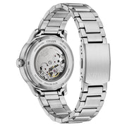 Citizen Aviator Mecha Automatico NJ0190-51X - bracciale e cassa acciaio - quadrante verde scuro con datario - fondello