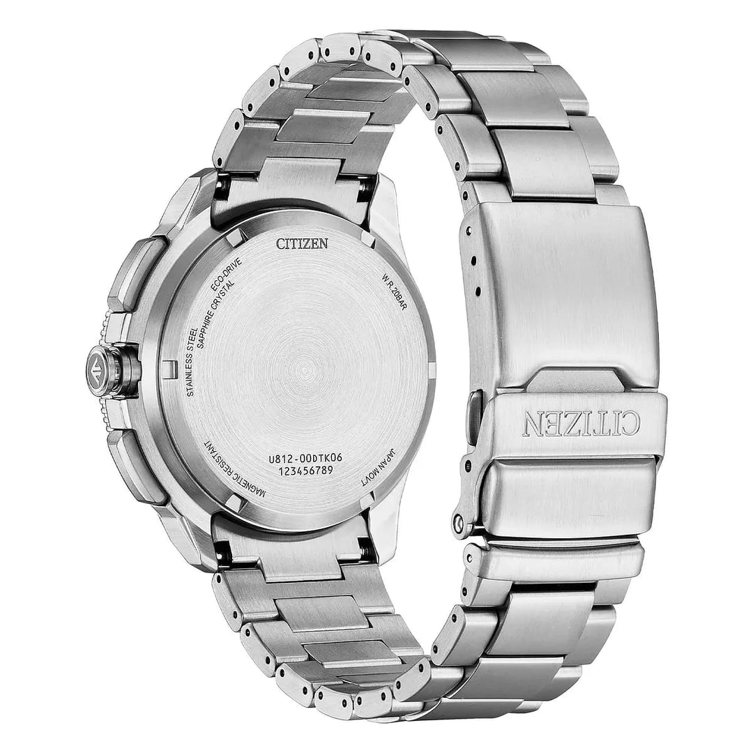 Citizen Promaster WaveTracker JV3006-50L - cassa e bracciale acciaio - quadrante blu con calendario perpetuo
