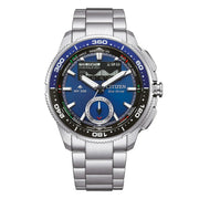 Citizen Promaster WaveTracker JV3006-50L - cassa e bracciale acciaio - quadrante blu con calendario perpetuo