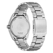 Citizen Super Titanio nero AW1900-50E - bracciale e cassa acciaio - quadrante nero con datario