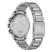 Citizen Super Titanio Crono CA4750-51E - bracciale e cassa titanio - quadrante nero con datario e cronografo - fondello