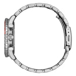 Load image into Gallery viewer, Citizen Marine Crono AT2566-88E - bracciale e cassa acciaio - quadrante nero e ghiera nero/rossa