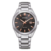 Citizen Metropolitan Unisex BM7620-83E - bracciale metallo - cassa acciaio - quadrante nero con datario