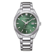 Citizen Metropolitan BM7620-83Y - bracciale e cassa acciaio - quadrante verde con datario