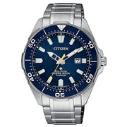 Citizen Diver's Eco Drive 200 mt Super Titanio BN0201-88L - bracciale e cassa in titanio - quadrante blu navy con datario