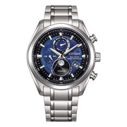 Citizen Tsuki-yomi Moon Phase BY1010-81L - bracciale e cassa Super Titanio - quadrante blu multifunzione
