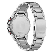 Citizen Racing Crono CA4714-55E - bracciale e cassa acciaio - quadrante nero con datario e quadrante - fondello