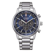 Citizen Aviator Crono CA4720-52L - bracciale e cassa acciaio - quadrante blu con datario e cronografo