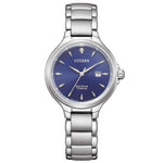 Load image into Gallery viewer, Citizen Lady Super Titanio EW2681-81L - bracciale e cassa in titanio - quadrante blu con un diamante e datario