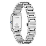 Load image into Gallery viewer, Citizen EL Square EW5620-55A - bracciale e cassa acciaio - quadrante bianco - fondello