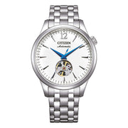 Citizen Automatico NH9131-73A - bracciale metallo - cassa acciaio - quadrante bianco