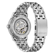 Citizen Classic Automatic NJ0210-56L - bracciale e cassa acciaio - quadrante blu con datario - fondello