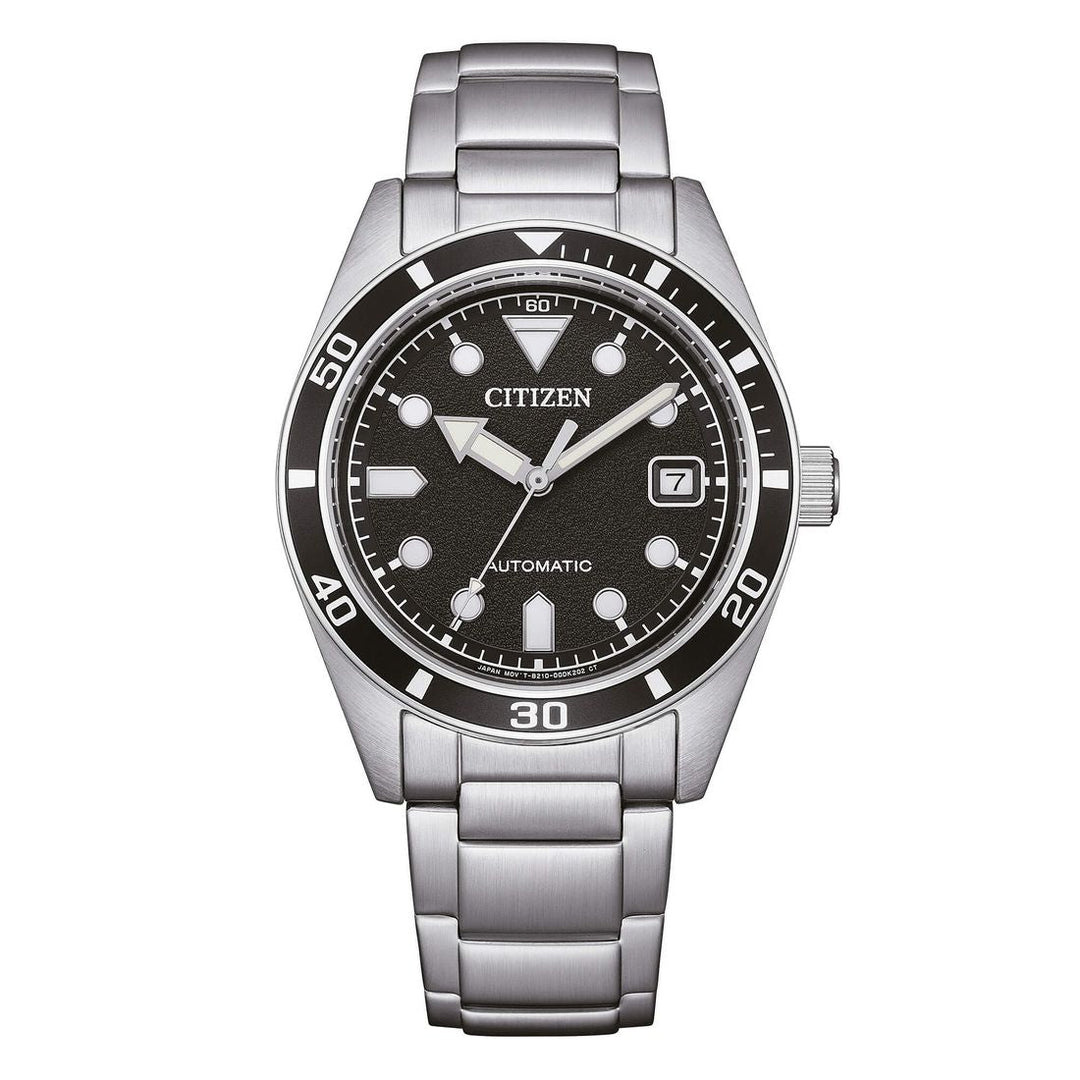 Citizen Marine Mechanical 38mm NJ0221-50E - bracciale e cassa acciaio - quadrante nero con datario
