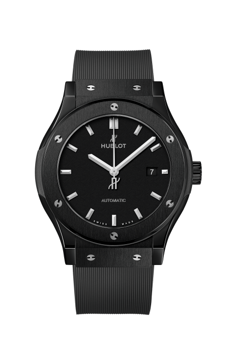 Hublot Classic Fusion Black Magic 542.CM.1171.RX - cinturino caucciù nero - cassa ceramica nera - quadrante nero con datario