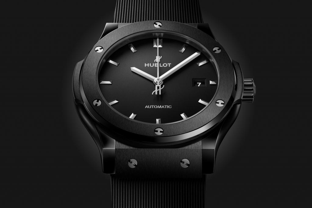 Hublot Classic Fusion Black Magic 542.CM.1171.RX - cinturino caucciù nero - cassa ceramica nera - quadrante nero con datario
