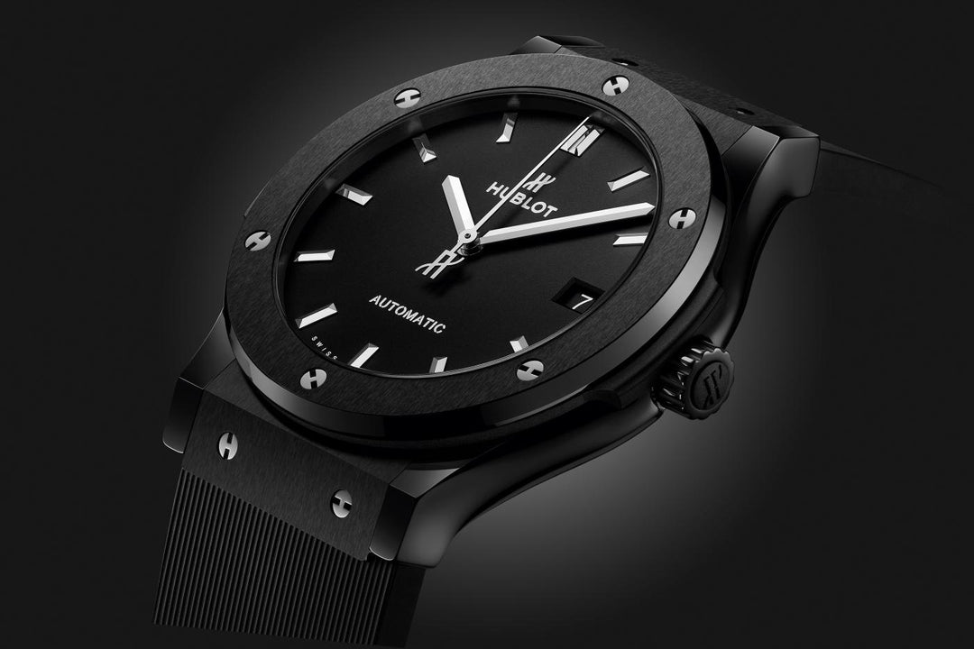 Hublot Classic Fusion Black Magic 511.CM.1171.RX - cassa ceramica nera - cinturino gomma nera - quadrante nero con datario