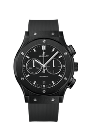 Hublot Classic Fusion Chronograph Black Magic 541.CM.1171.RX - cinturino caucciù nero - cassa ceramica nera  quadrante nero con cronografo e datario