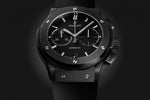 Load image into Gallery viewer, Hublot Classic Fusion Chronograph Black Magic 521.CM.1171.RX - cinturino gomma nera - cassa e lunetta in ceramica nera - quadrante nero con cronografo