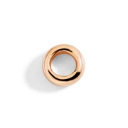 Componente rondelle in oro rosa 9K, con superficie lucida e design essenziale.