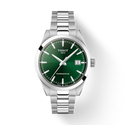 Tissot Gentleman 38mm T165.807.11.091.00 - bracciale e cassa acciaio - quadrante verde con datario