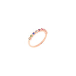 Load image into Gallery viewer, Anello Bollicine Pietre Colorate
