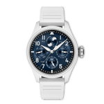 Load image into Gallery viewer, IWC Big Pilot’s Watch Perpetual Calendar Proset Le Petit Prince IW339601 - cassa ceramica bianca - cinturino gomma bianco - quadrante blu con calendario perpetuo